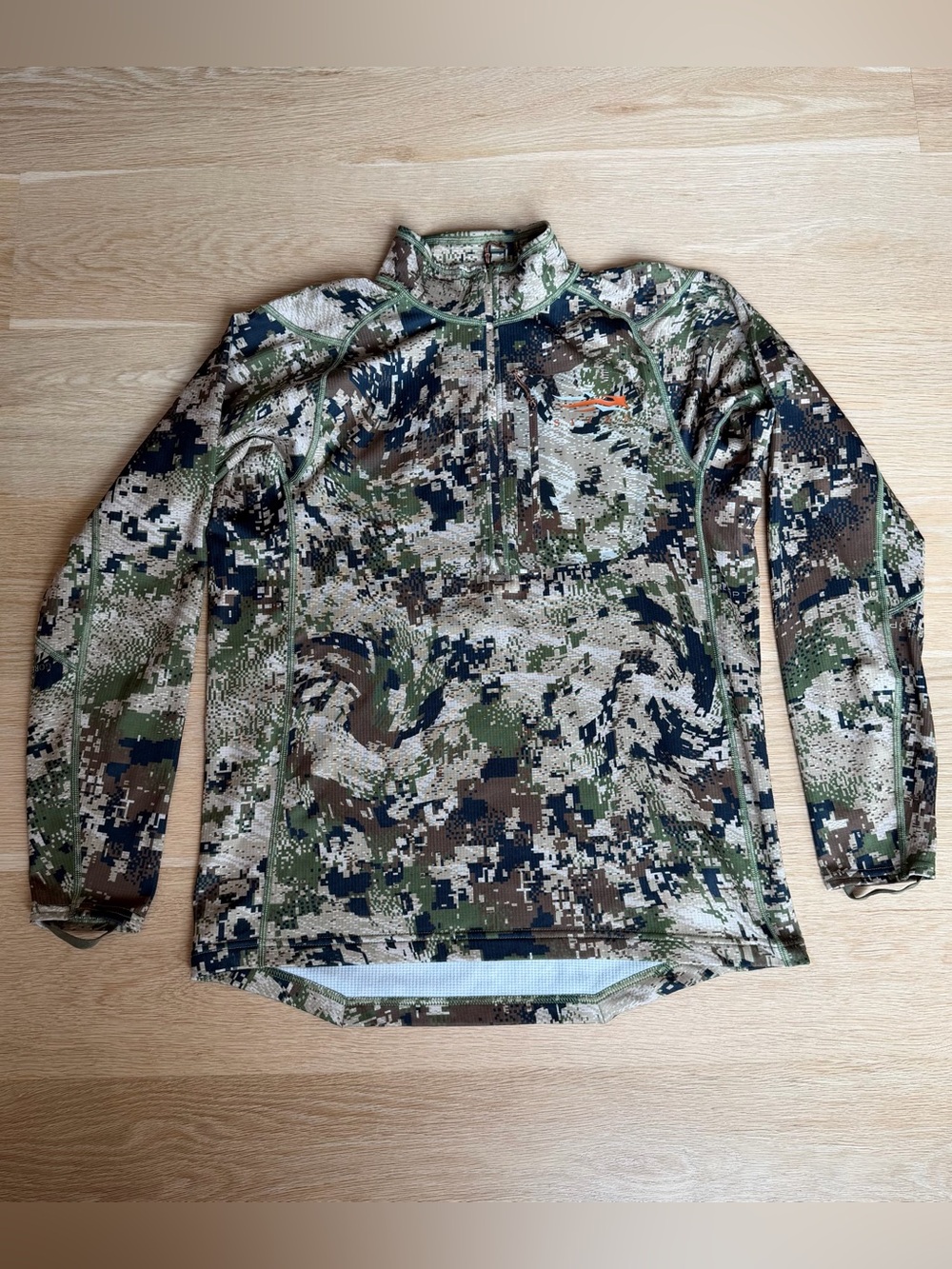 Sitka Men's Core Midweight Zip T Optifade Subalpine Half-Zip Large